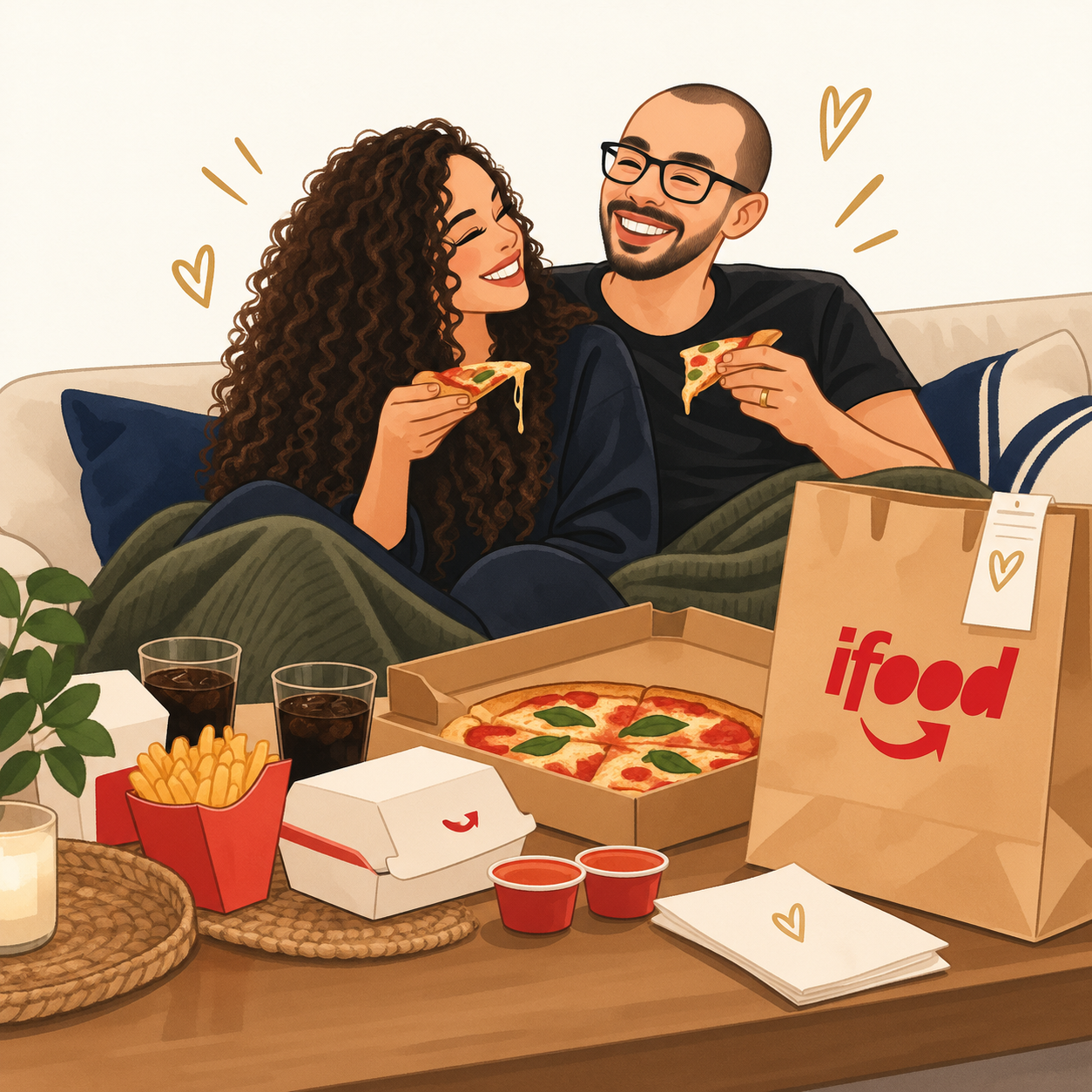 Nosso primeiro iFood de casados